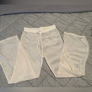 Shade & Shore White Crochet SwimWear Beach Cover Up.